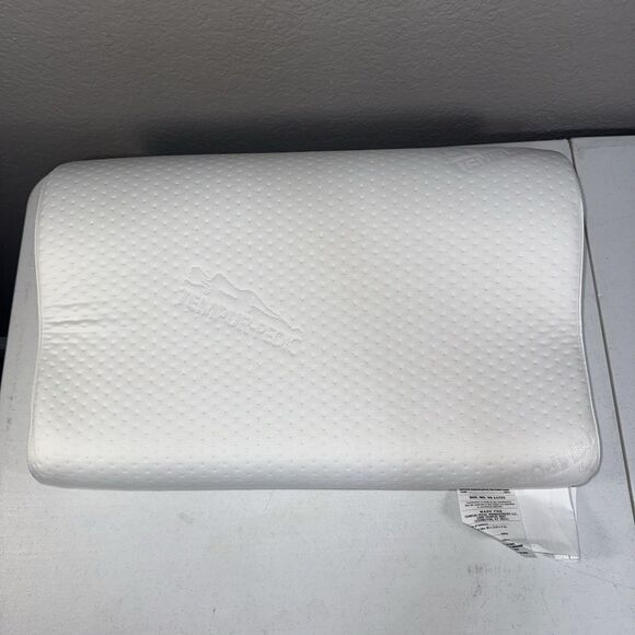 Tempur-Pedic TEMPUR-Ergo Neck Pillow Firm Support, Standard Size, White NEW - Picture 1 of 4